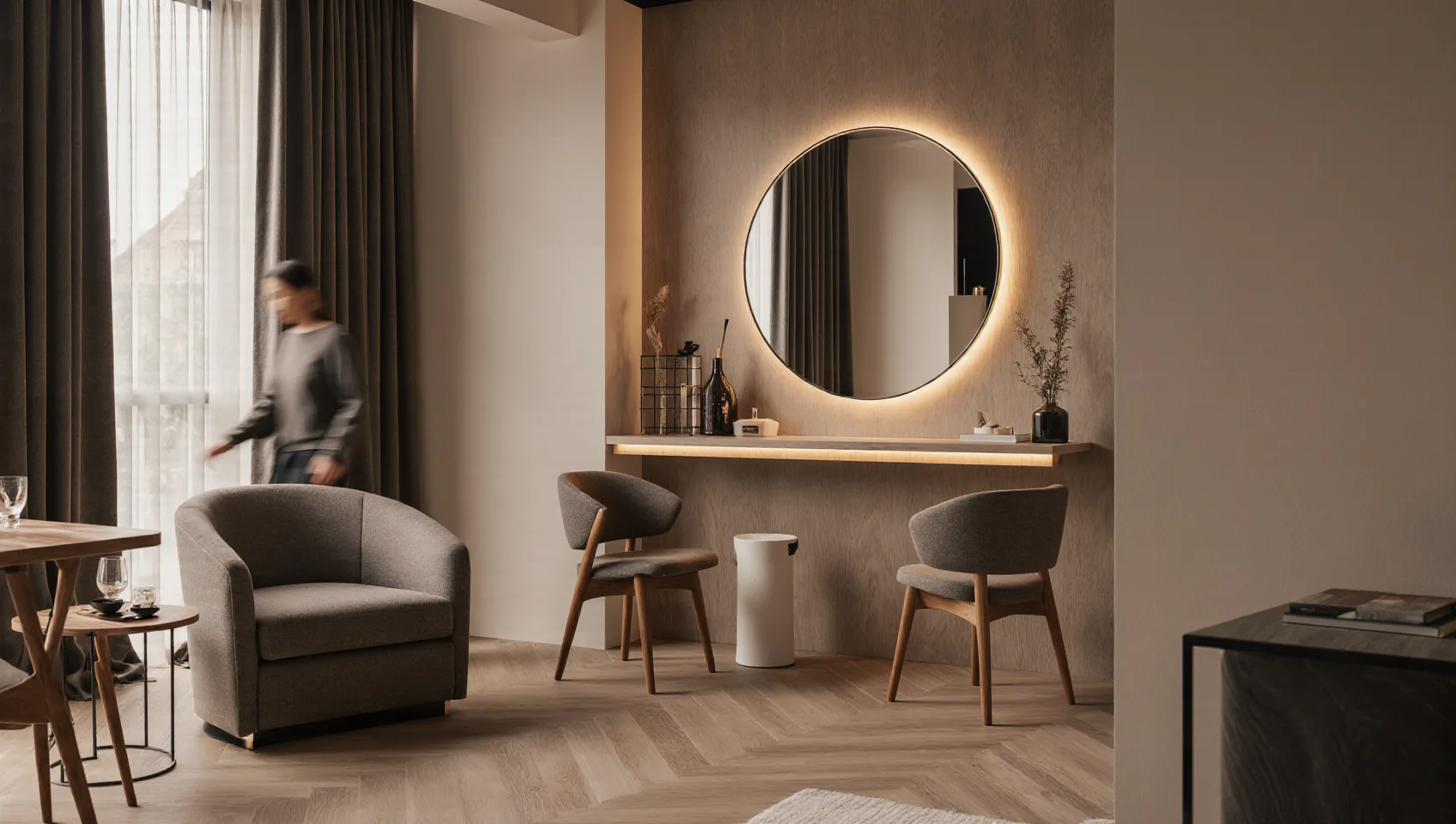 A contemporary Epasero interior in Dubai
