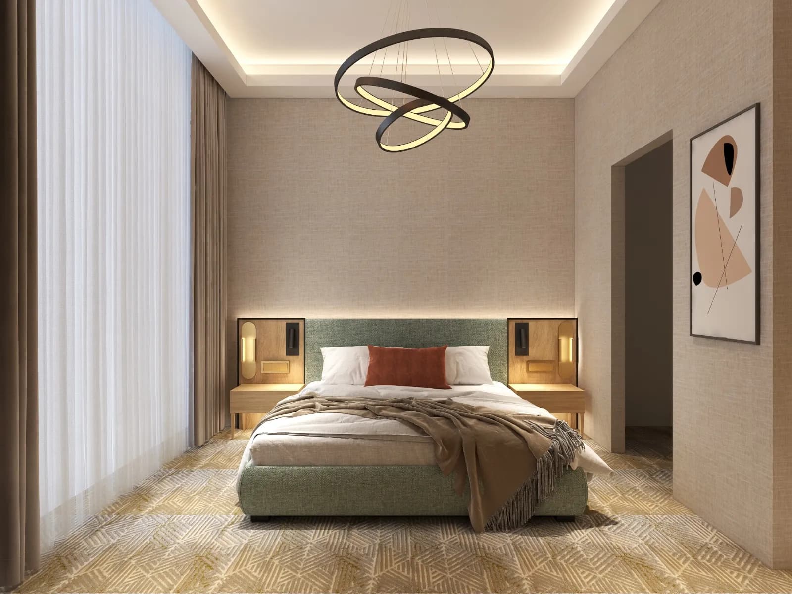 Modern interior design with premium finishes