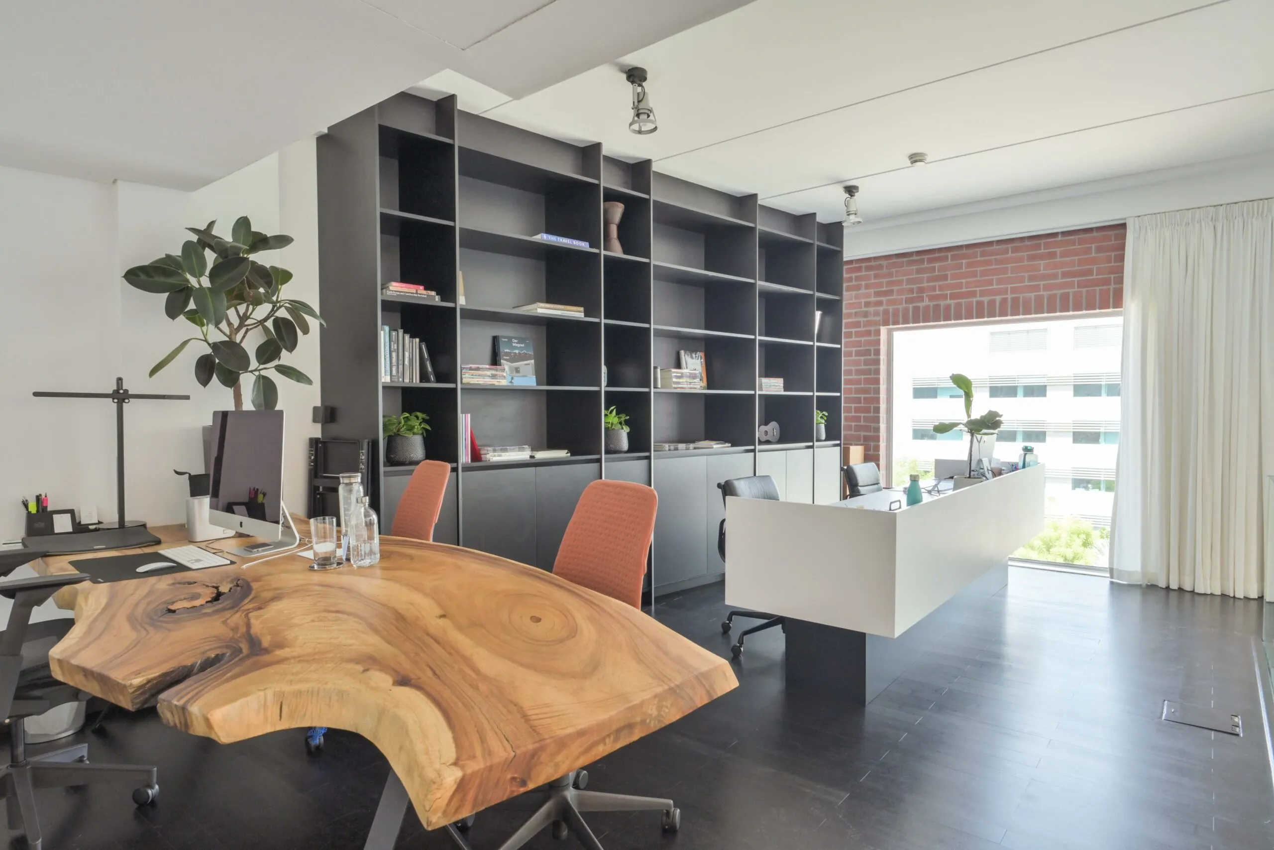 Living room with modern furniture and elegant decor