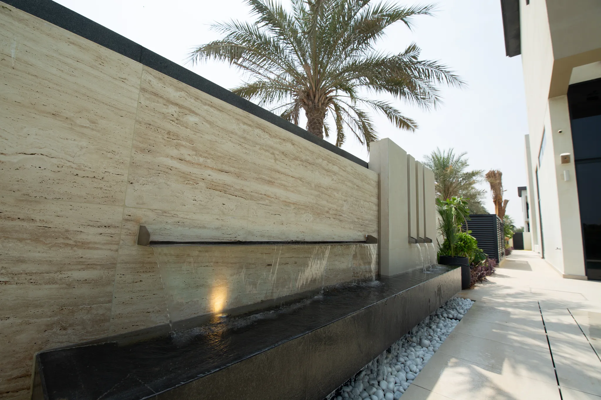 Spacious open-plan living area with contemporary design